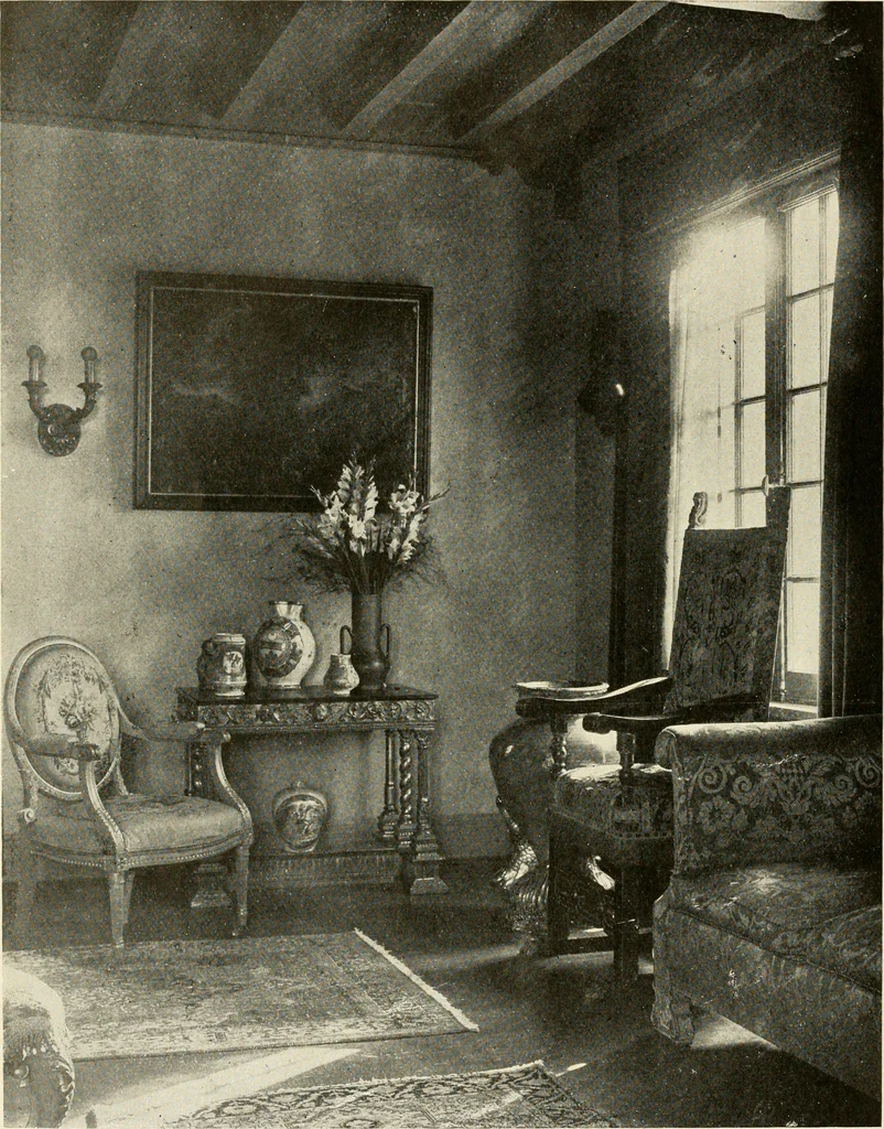 An illustration from Interiors beautiful and the decoration of the home, 1922, leaf 19