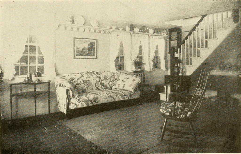 An illustration from Interiors beautiful and the decoration of the home, 1922, leaf 28