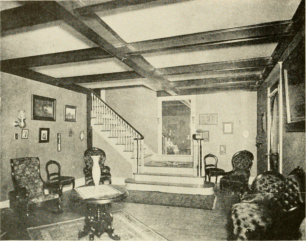 An illustration from Interiors beautiful and the decoration of the home, 1922, leaf 31