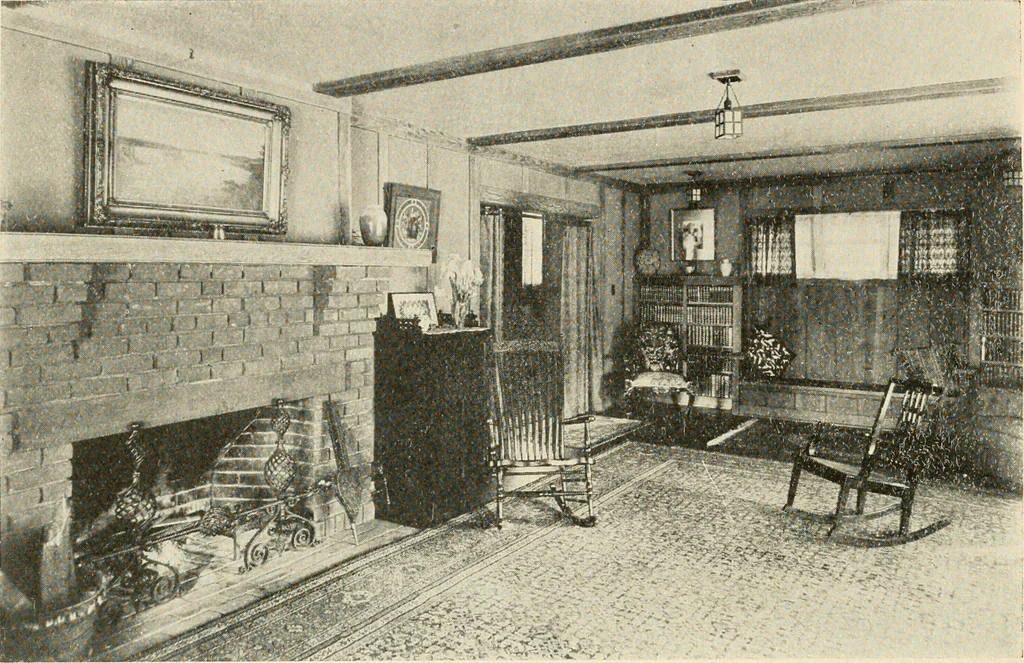 An illustration from Interiors beautiful and the decoration of the home, 1922, leaf 35