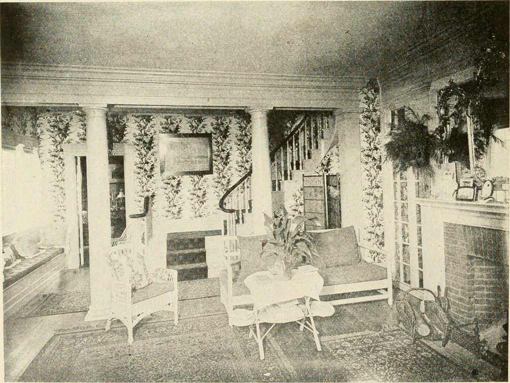 An illustration from Interiors beautiful and the decoration of the home, 1922, leaf 35