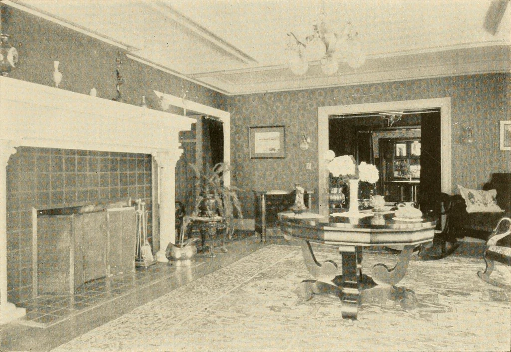 An illustration from Interiors beautiful and the decoration of the home, 1922, leaf 36