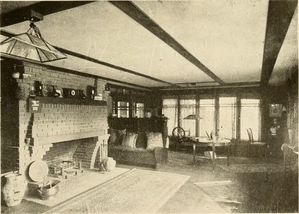 An illustration from Interiors beautiful and the decoration of the home, 1922, leaf 36