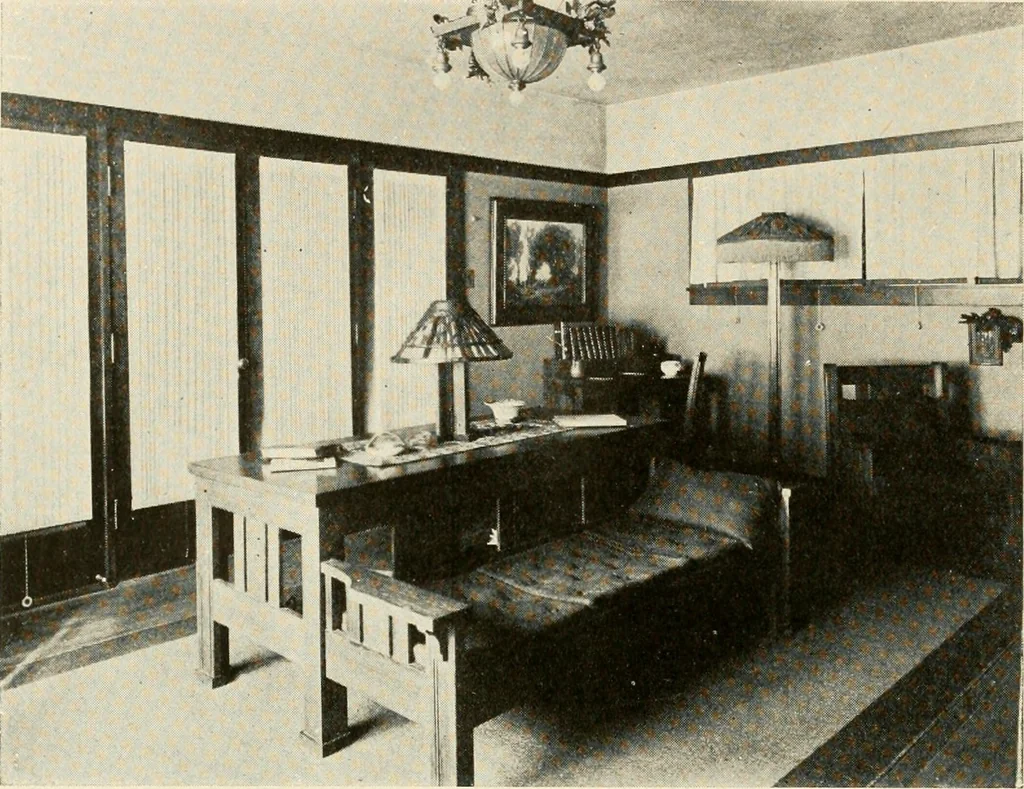 An illustration from Interiors beautiful and the decoration of the home, 1922, leaf 37