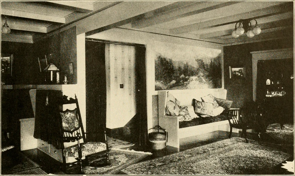 An illustration from Interiors beautiful and the decoration of the home, 1922, leaf 38