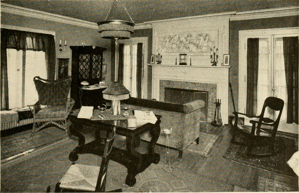 An illustration from Interiors beautiful and the decoration of the home, 1922, leaf 38