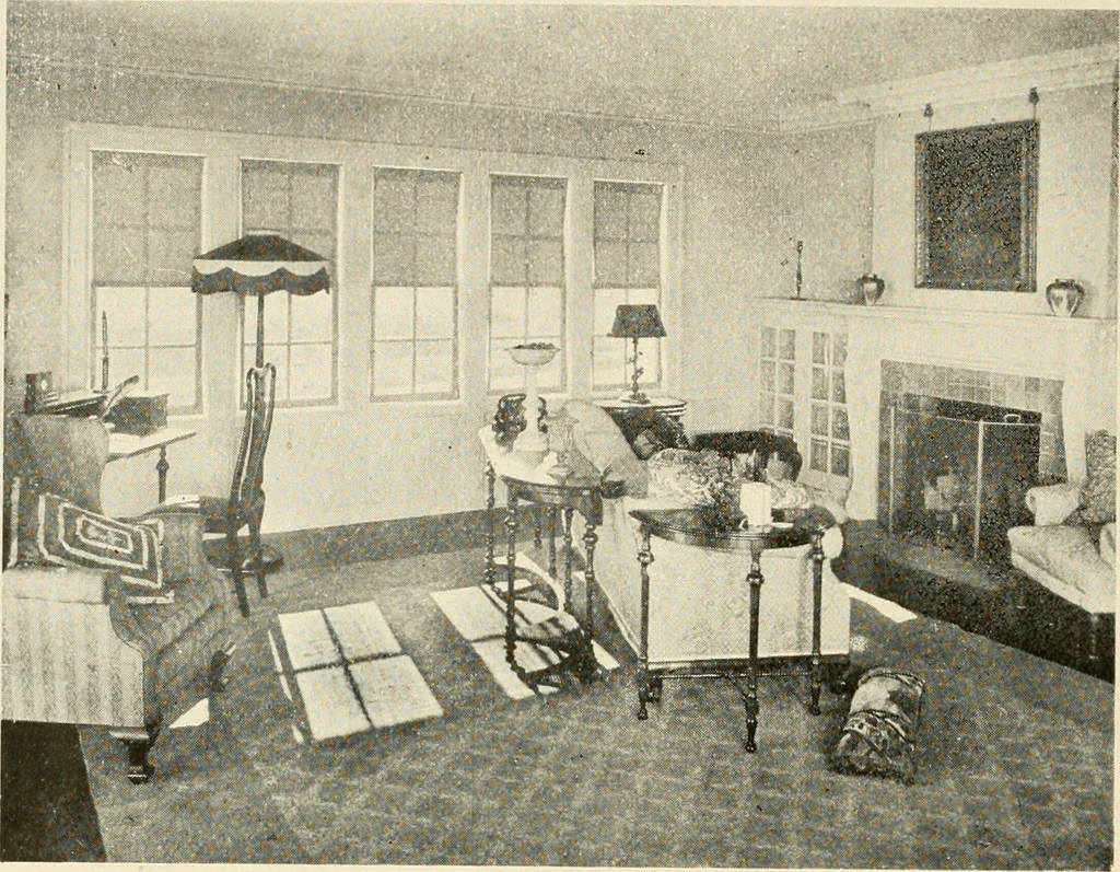 An illustration from Interiors beautiful and the decoration of the home, 1922, leaf 39
