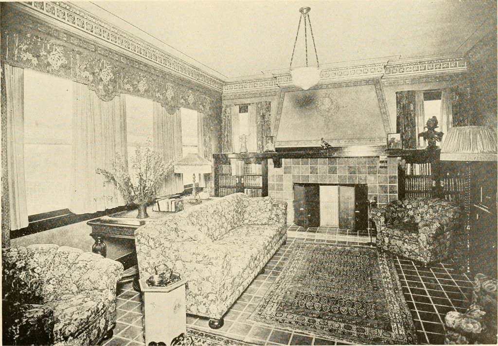 An illustration from Interiors beautiful and the decoration of the home, 1922, leaf 40