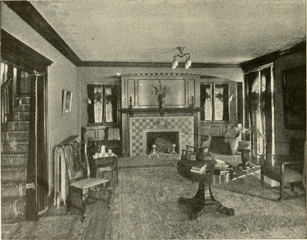 An illustration from Interiors beautiful and the decoration of the home, 1922, leaf 41