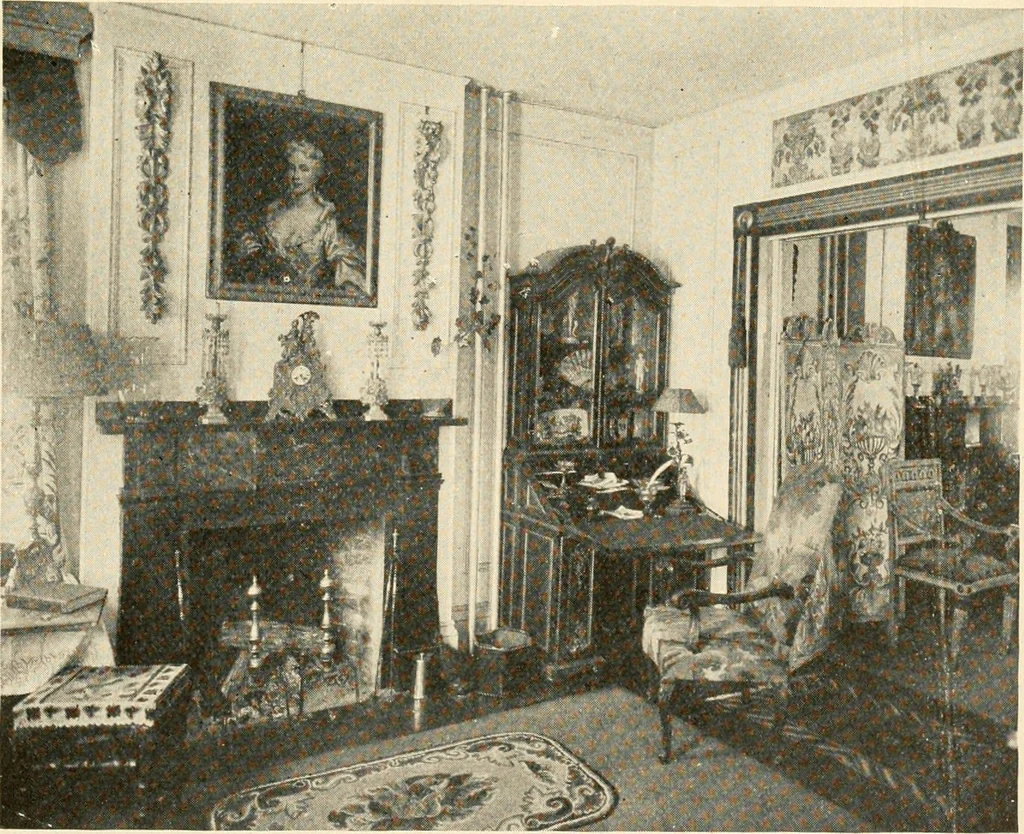An illustration from Interiors beautiful and the decoration of the home, 1922, leaf 46
