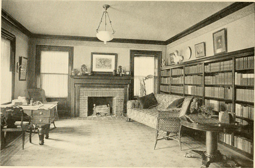 An illustration from Interiors beautiful and the decoration of the home, 1922, leaf 48