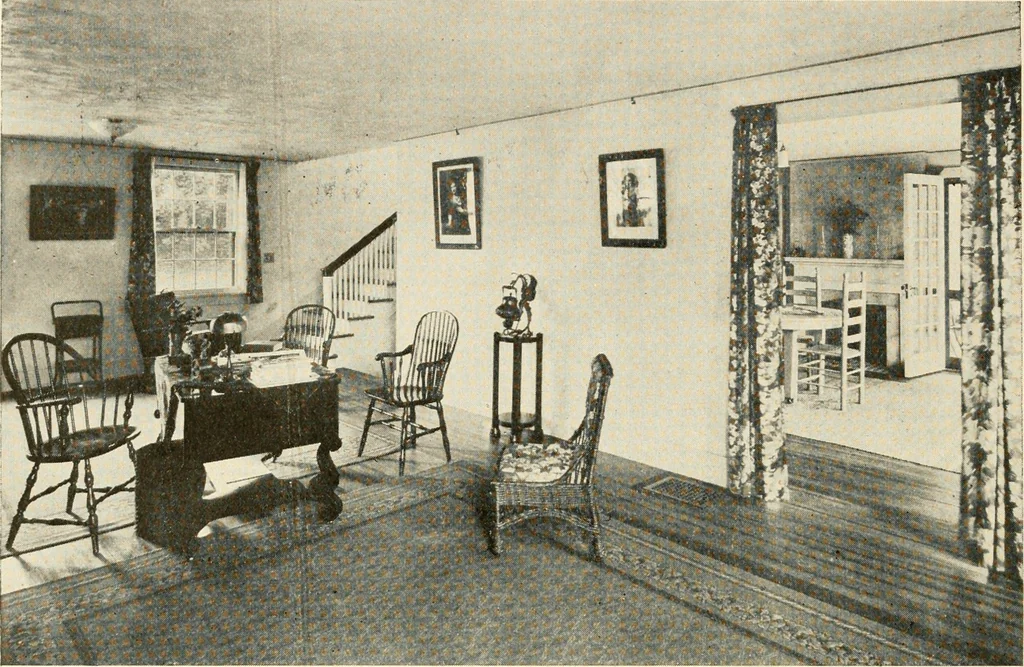 An illustration from Interiors beautiful and the decoration of the home, 1922, leaf 49