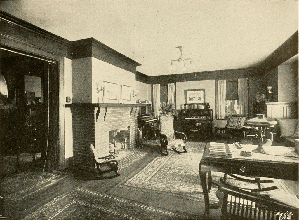 An illustration from Interiors beautiful and the decoration of the home, 1922, leaf 50