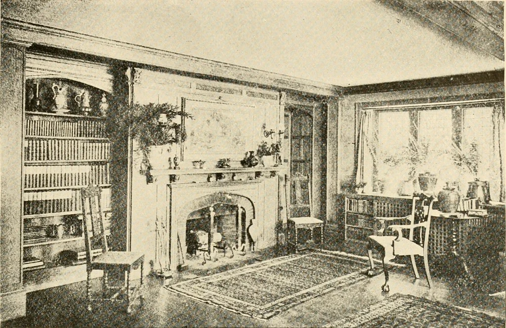 An illustration from Interiors beautiful and the decoration of the home, 1922, leaf 56