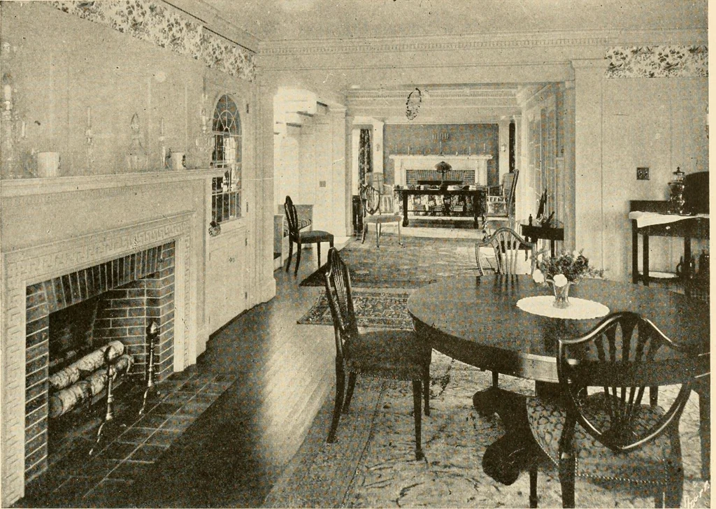 An illustration from Interiors beautiful and the decoration of the home, 1922, leaf 62