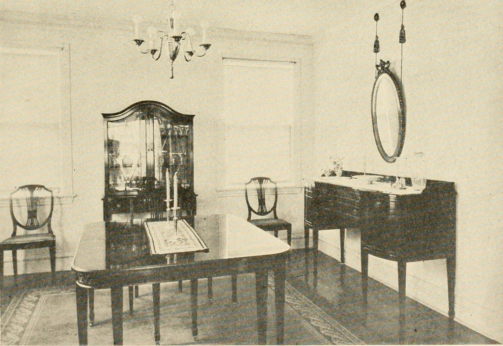 An illustration from Interiors beautiful and the decoration of the home, 1922, leaf 62