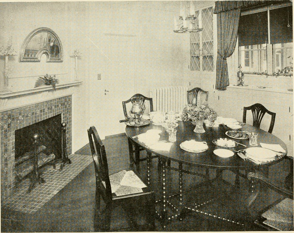 An illustration from Interiors beautiful and the decoration of the home, 1922, leaf 63