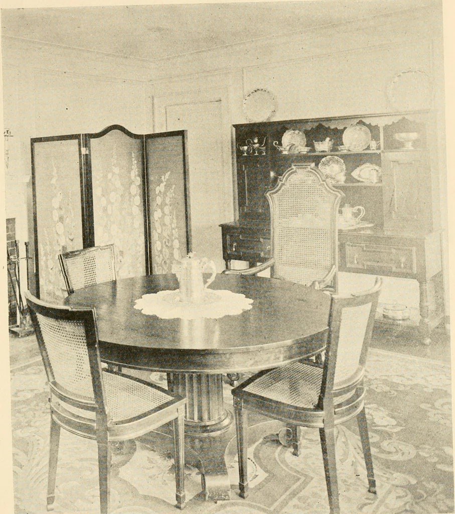 An illustration from Interiors beautiful and the decoration of the home, 1922, leaf 66