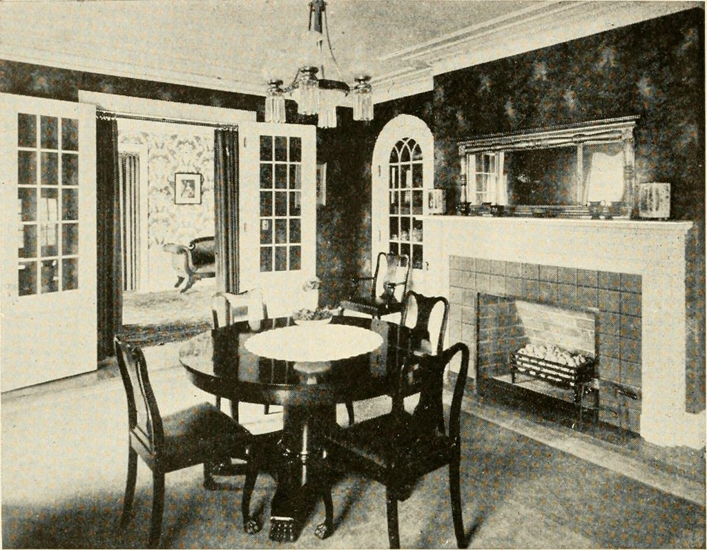 An illustration from Interiors beautiful and the decoration of the home, 1922, leaf 67