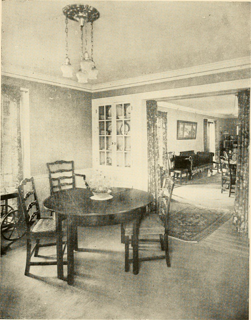 An illustration from Interiors beautiful and the decoration of the home, 1922, leaf 68