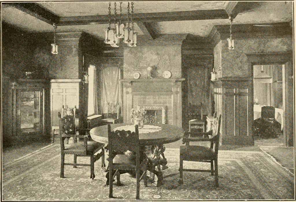 An illustration from Interiors beautiful and the decoration of the home, 1922, leaf 72