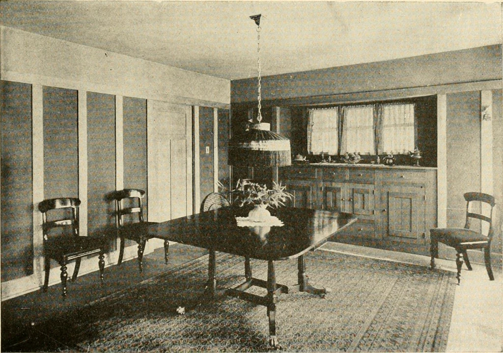 An illustration from Interiors beautiful and the decoration of the home, 1922, leaf 72
