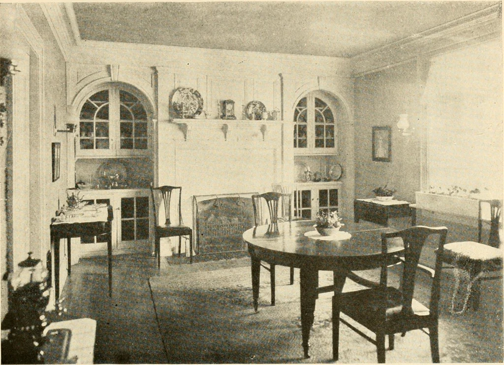 An illustration from Interiors beautiful and the decoration of the home, 1922, leaf 74