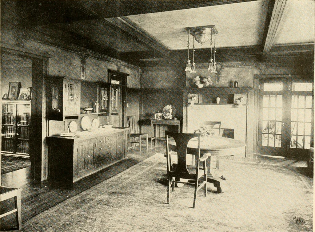 An illustration from Interiors beautiful and the decoration of the home, 1922, leaf 74