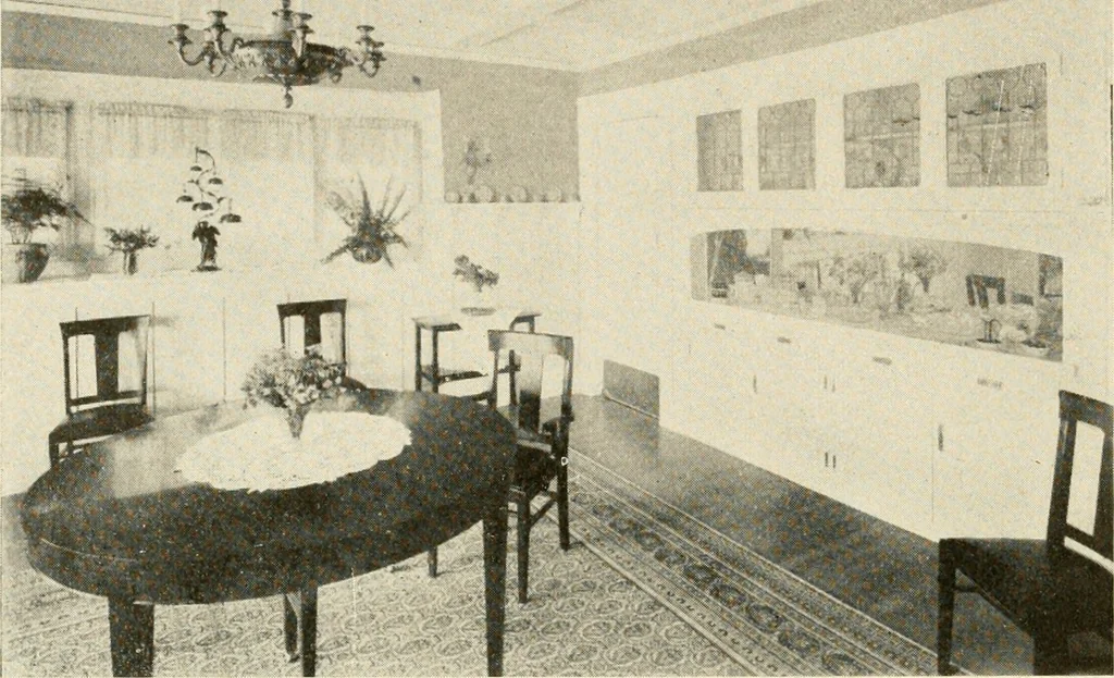 An illustration from Interiors beautiful and the decoration of the home, 1922, leaf 75