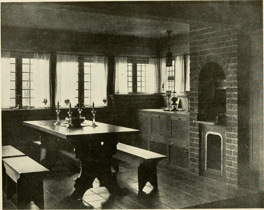An illustration from Interiors beautiful and the decoration of the home, 1922, leaf 77