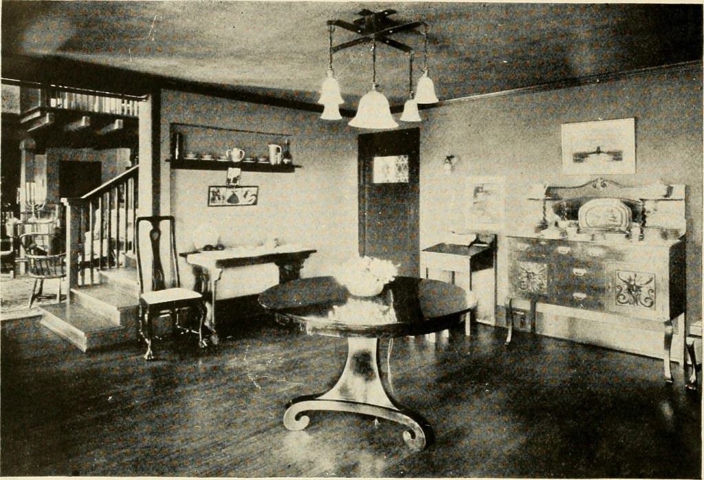 An illustration from Interiors beautiful and the decoration of the home, 1922, leaf 81
