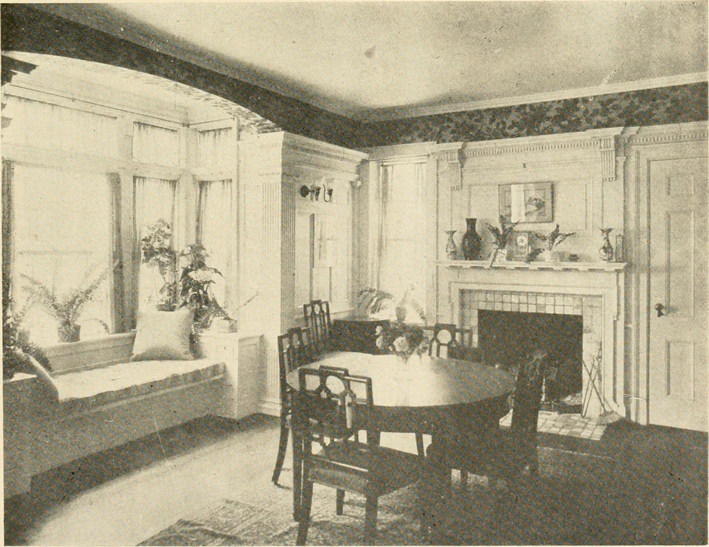 An illustration from Interiors beautiful and the decoration of the home, 1922, leaf 84