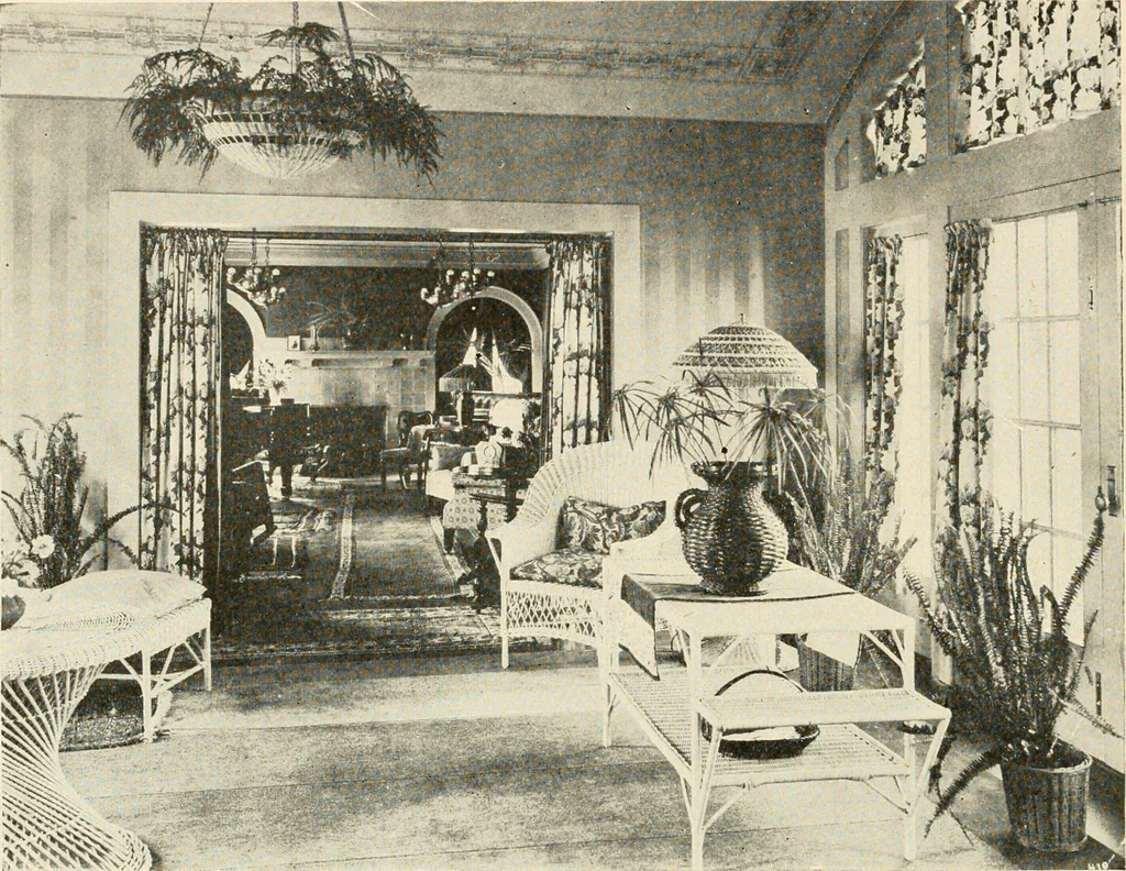 An illustration from Interiors beautiful and the decoration of the home, 1922, leaf 91