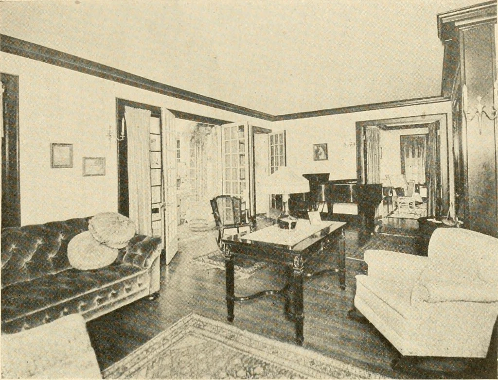 An illustration from Interiors beautiful and the decoration of the home, 1922, leaf 92