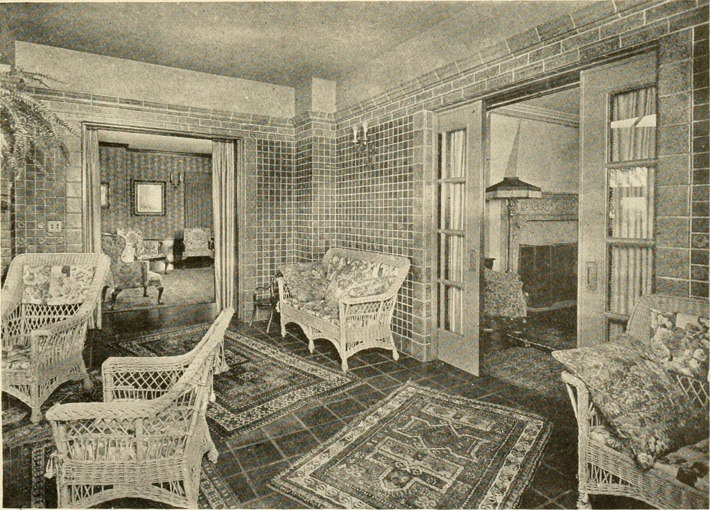 An illustration from Interiors beautiful and the decoration of the home, 1922, leaf 92