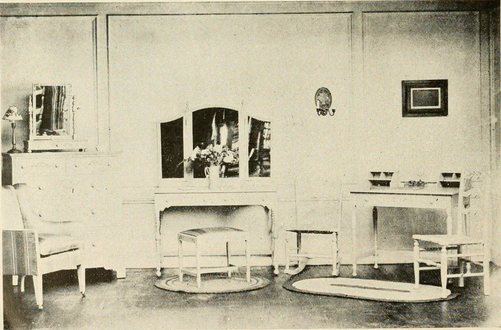 An illustration from Interiors beautiful and the decoration of the home, 1922, leaf 97