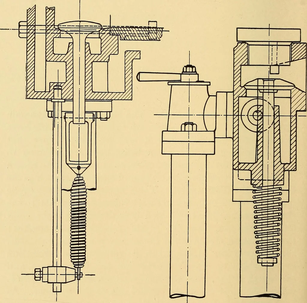 An illustration from The internal combustion engine; being a text book on gas, oil and petrol engines, for the use of students and engineers, 1909, leaf 137