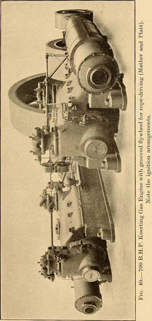 An illustration from The internal combustion engine; being a text book on gas, oil and petrol engines, for the use of students and engineers, 1909, leaf 158