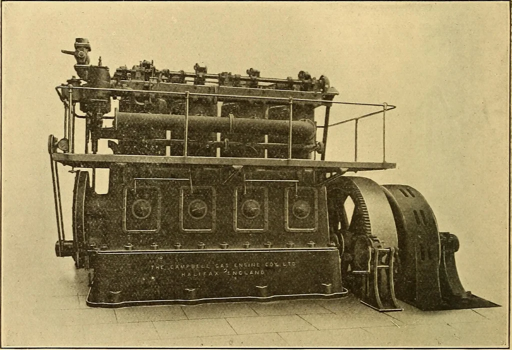 An illustration from The internal combustion engine; being a text book on gas, oil and petrol engines, for the use of students and engineers, 1909, leaf 161