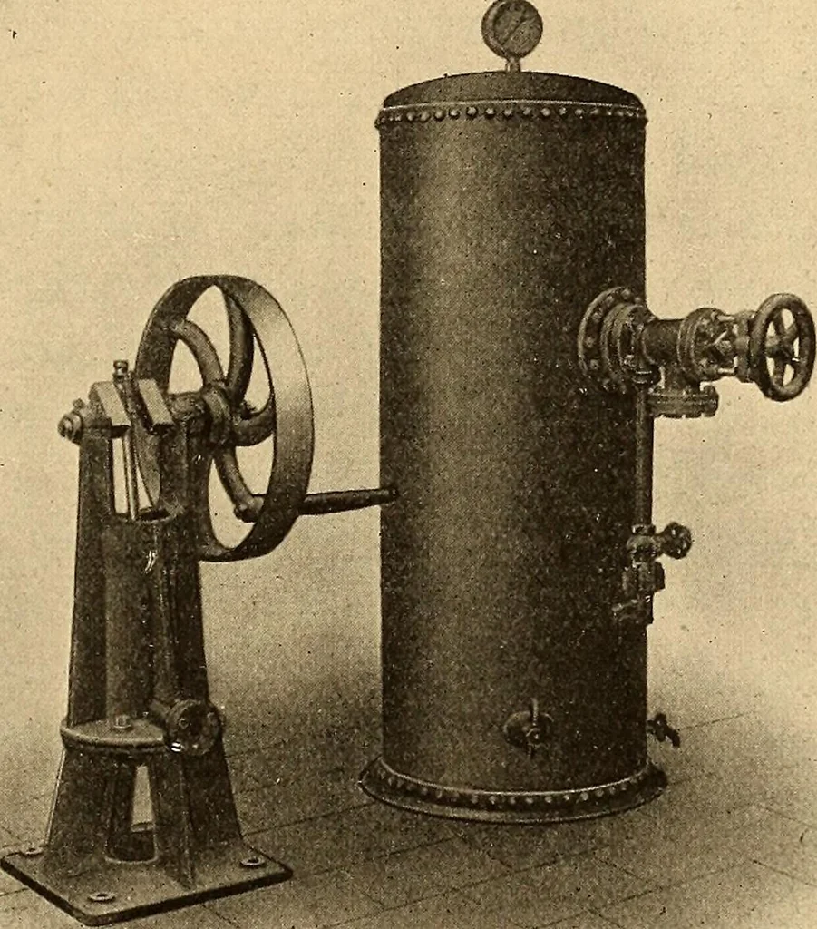 An illustration from The internal combustion engine; being a text book on gas, oil and petrol engines, for the use of students and engineers, 1909, leaf 162