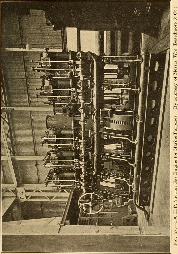 An illustration from The internal combustion engine; being a text book on gas, oil and petrol engines, for the use of students and engineers, 1909, leaf 220