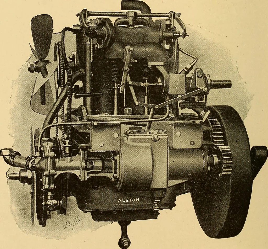 An illustration from The internal combustion engine; being a text book on gas, oil and petrol engines, for the use of students and engineers, 1909, leaf 263