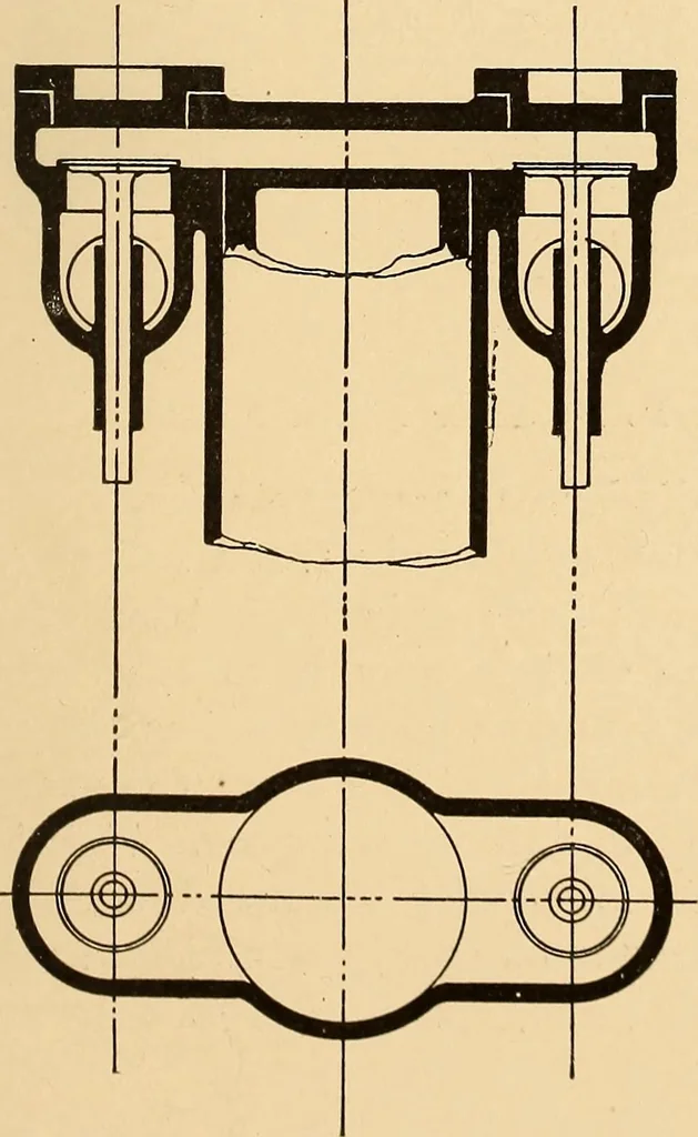 An illustration from The internal combustion engine; being a text book on gas, oil and petrol engines, for the use of students and engineers, 1909, leaf 264