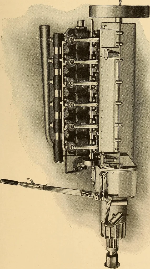 An illustration from The internal combustion engine; being a text book on gas, oil and petrol engines, for the use of students and engineers, 1909, leaf 266