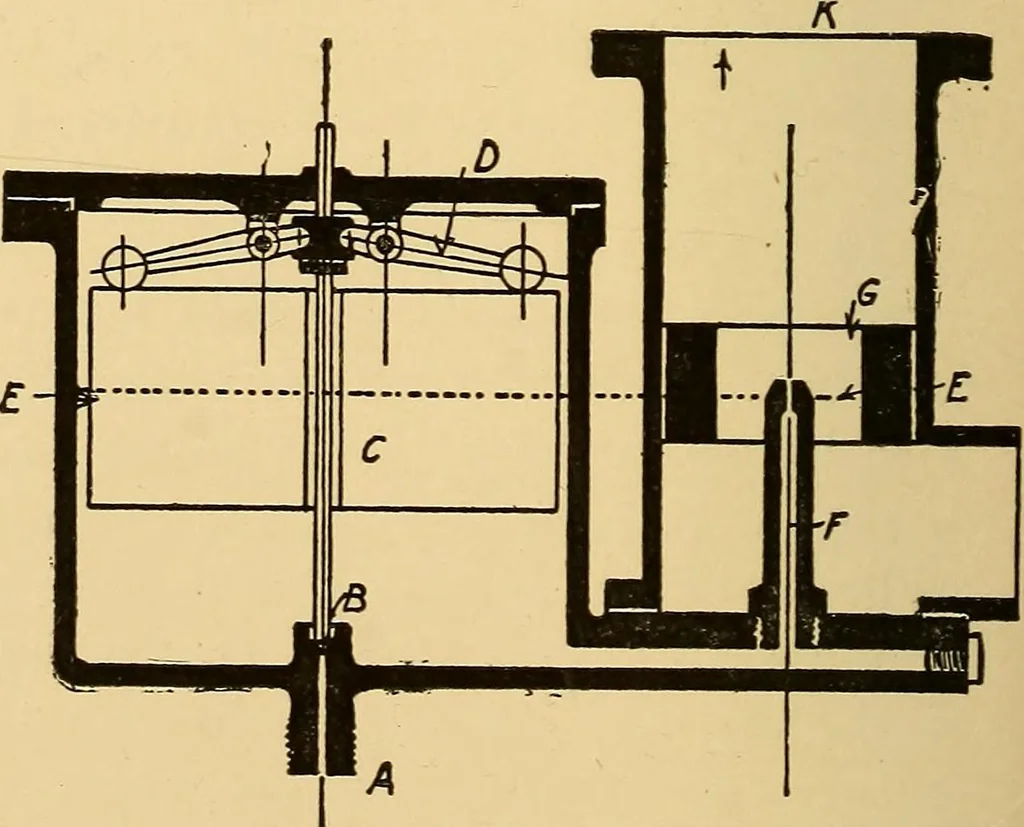 An illustration from The internal combustion engine; being a text book on gas, oil and petrol engines, for the use of students and engineers, 1909, leaf 271