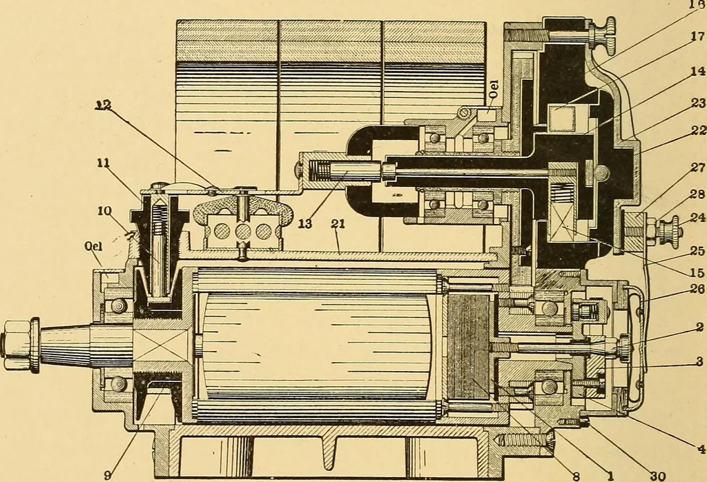An illustration from The internal combustion engine; being a text book on gas, oil and petrol engines, for the use of students and engineers, 1909, leaf 307