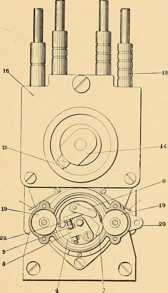 An illustration from The internal combustion engine; being a text book on gas, oil and petrol engines, for the use of students and engineers, 1909, leaf 308