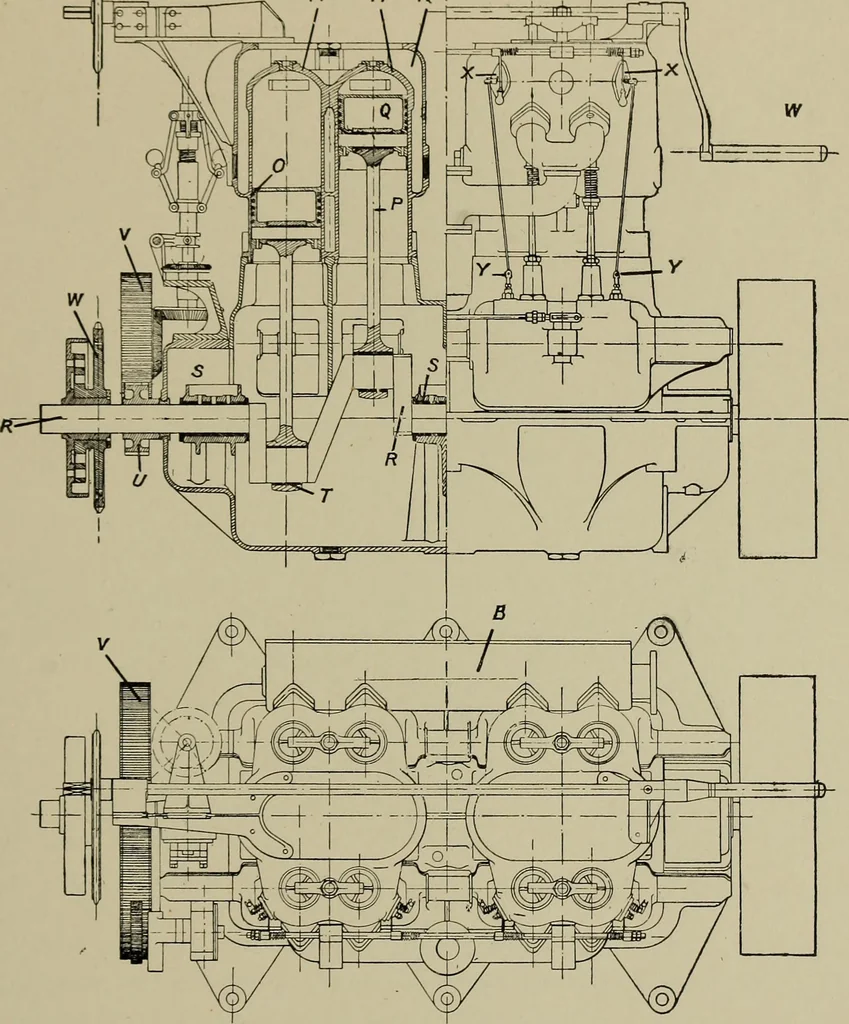 An illustration from The internal combustion engine; a text-book for the use of students and engineers, 1915, leaf 264