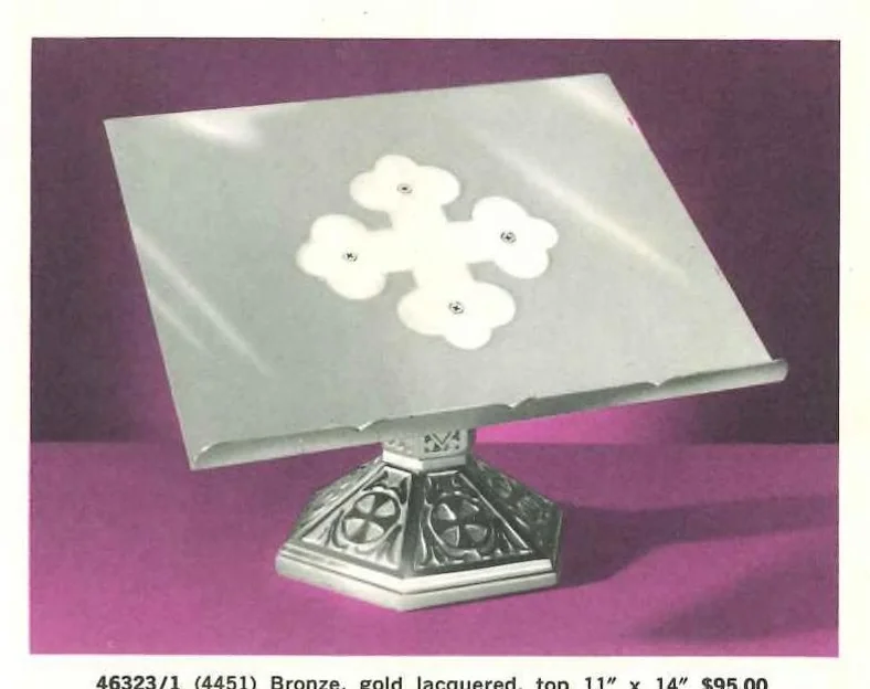 An illustration from International SIlver - Sacred Vessels and Church Appointments 1969, 1969, leaf 44