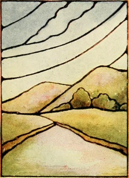 An illustration from International art glass catalogue : art and beveled glass in all its branches : church, memorial, society and domestic windows, Art Nouveau, prism, mitre beveled plate, leaded bevel, etc., 1914, leaf 58